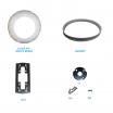 Amoray 12in Aqua Bracket Package